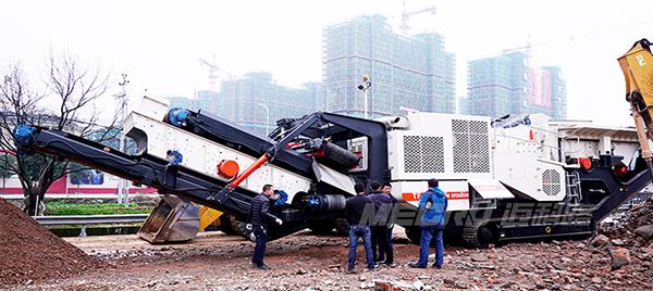 河南建筑垃圾破碎現(xiàn)場